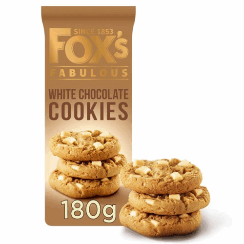 FOX'S FBS WHITE CHOCOLATE COOKIES