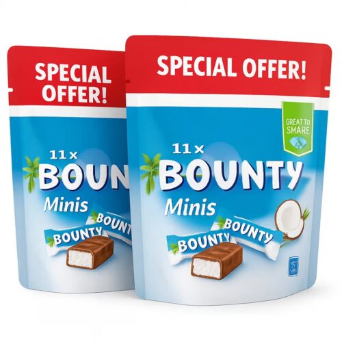 BOUNTY MINIS DOUBLE POUCH 180 gm x 2pack